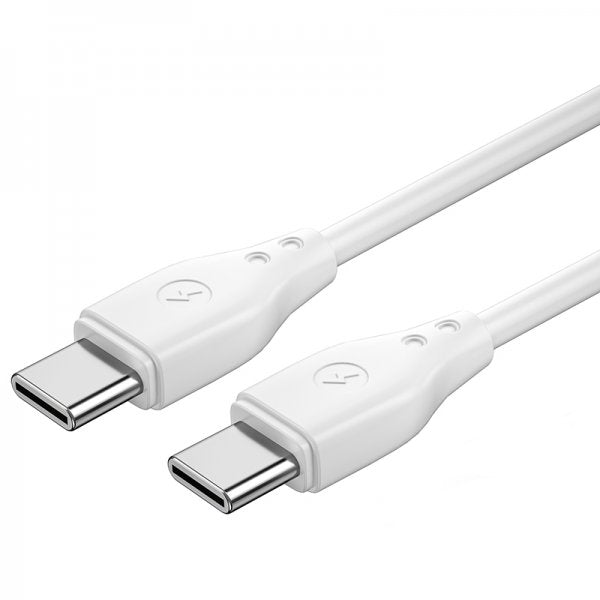 WIWU Wi-C002 Pioneer 67W PD Type-C to Type-C Charging Cable, 1M - White (1106635)