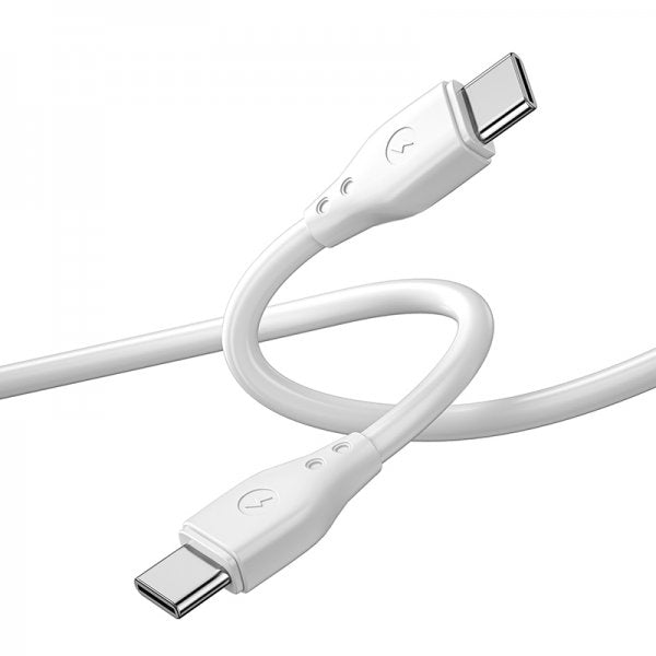 WIWU Wi-C002 Pioneer 67W PD Type-C to Type-C Charging Cable, 1M - White (1106635)