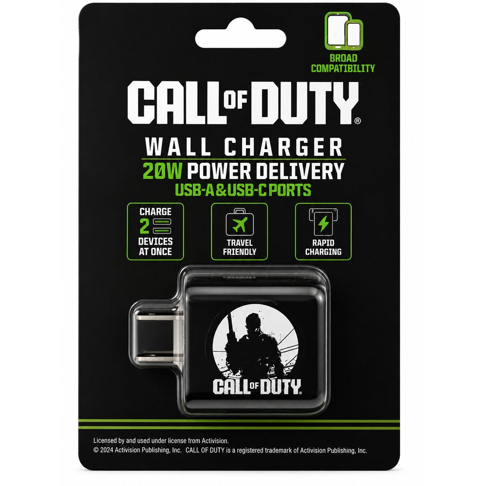 CANDY 20W WALL CHARGER - EWALCOD-12-ST - CALL OF DUTY ( 1107993) (MSRP $59.99)