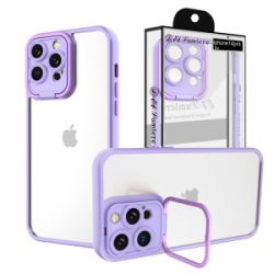Apple iPhone 14 Pro Chrome Premium Case - Clear/Purple (1104585)
