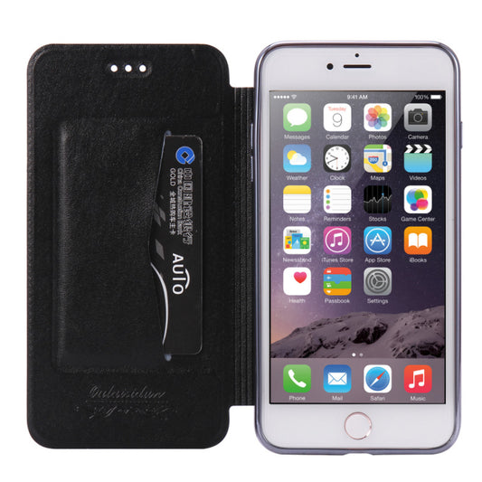 iPhone X/Xs Luxury wallet Card Slot Holder - Black (3013)