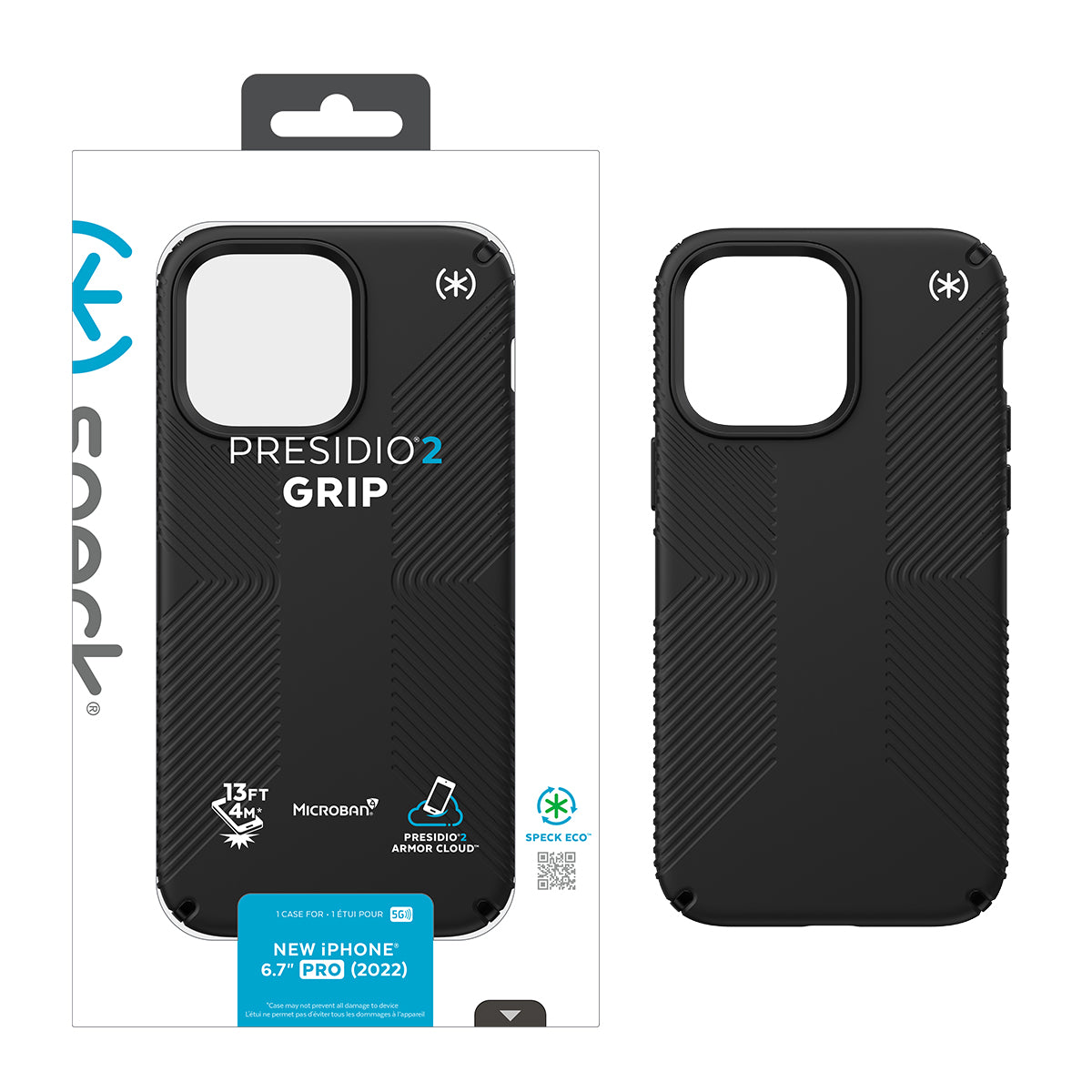 SPECK Apple iPhone 14 Pro Max PRESIDIO2 GRIP Case BLACK (1104907)
