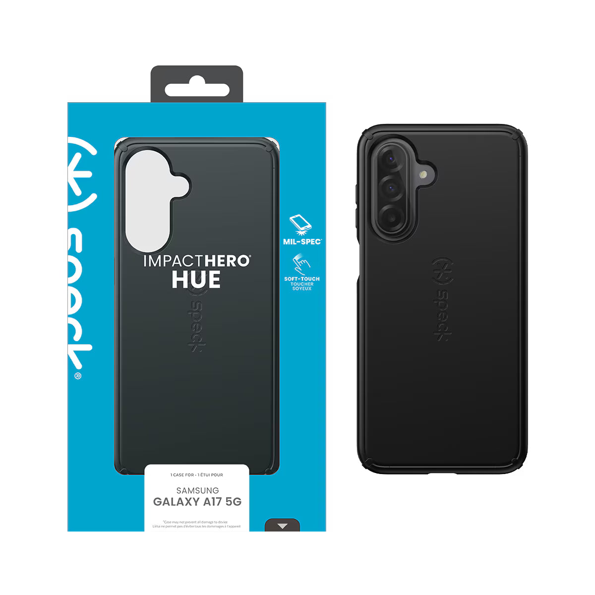Speck IMPACT HERO HUE Samsung Galaxy A17 5G, Samsung Galaxy A16 5G Black (1108114) (MSRP $69.99)