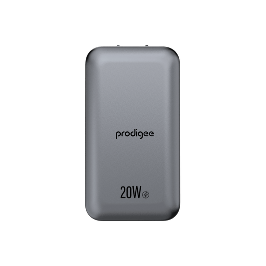 Prodigee Slim 20W Dual Wall Charger With GaN Technology  (1103015)