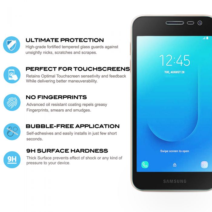 Samsung Galaxy J2 Pure / J2 Core / J2 - Glass - 0.33mm Tempered Glass Screen Protector - Clear (3304)