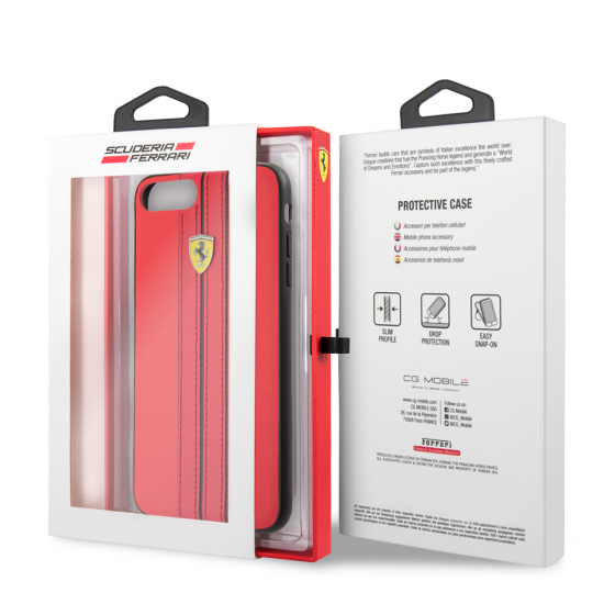 iPhone 8 Plus & iPhone7 Plus Ferrari Genuine - Red(390)