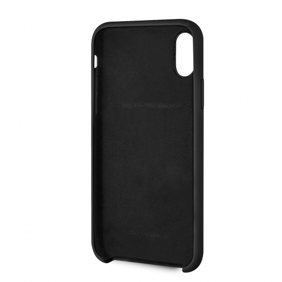 iPhone XS Max Ferrari Black Smooth Silicone Heritage(112)
