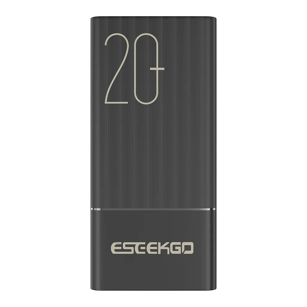 ESEEKGO P-20B 20000mAh Digital Display Power Bank USB-C To C Charging Cable ( 1103754) (MSRP $69.99)