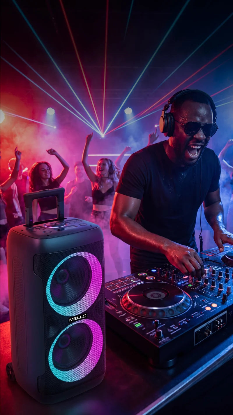 MELLO BOOMIX 2X10" INCH 4000 WATTS PARTY SPEAKER (1108134) (MSRP $212)