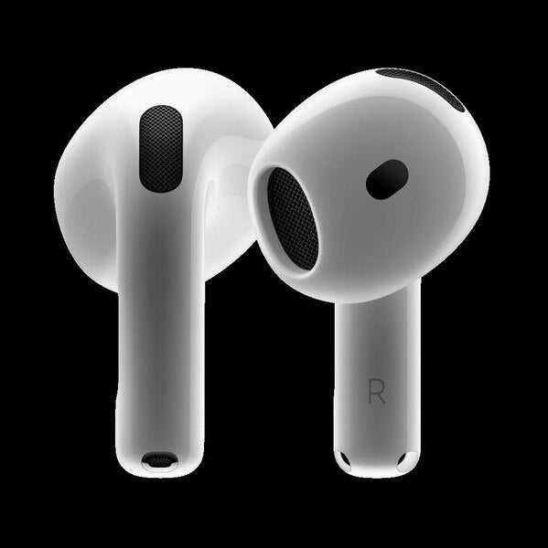 Apple AirPods 4 ANC Wireless Earbuds Bluetooth Headphones with Active Noise Cancellation Adaptive Transparency Mode Personalized Spatial Audio USB C Charging Case Wireless Charging H2 Chip - WHITE ( 1107651) (MSRP $259.99)