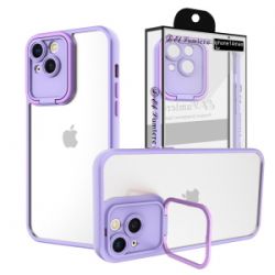 Apple iPhone 14 Max Chrome Premium Case - Clear/Purple (1104578)