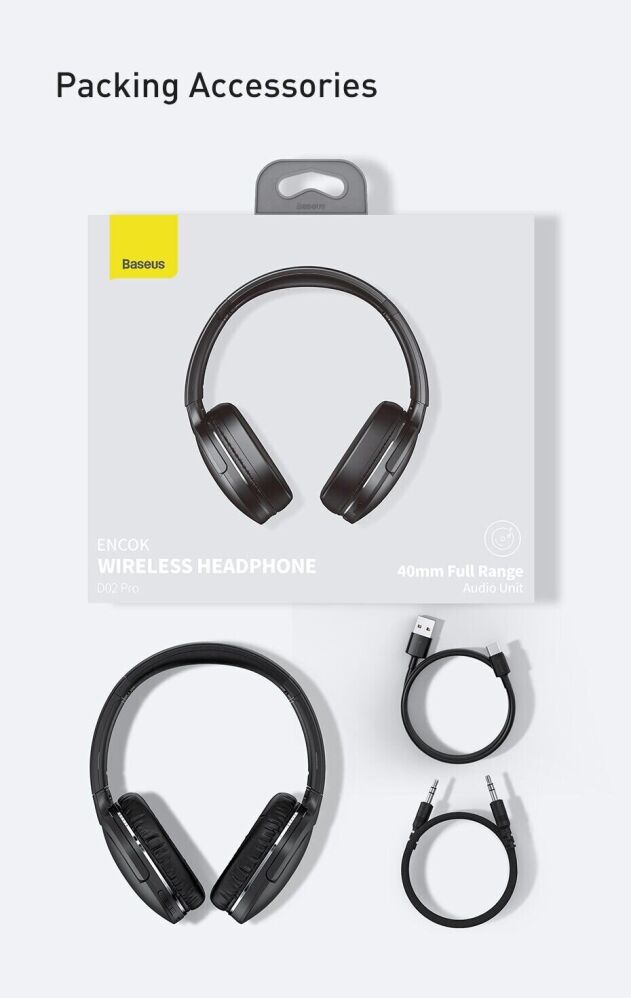Baseus Encok Wireless Headphones D02 Pro (1104510)
