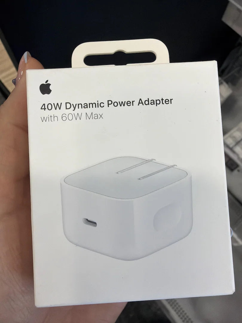Original Apple - 40W Dynamic Power Adapter with 60W Max - White ( 1108065) (MSRP $49.99)