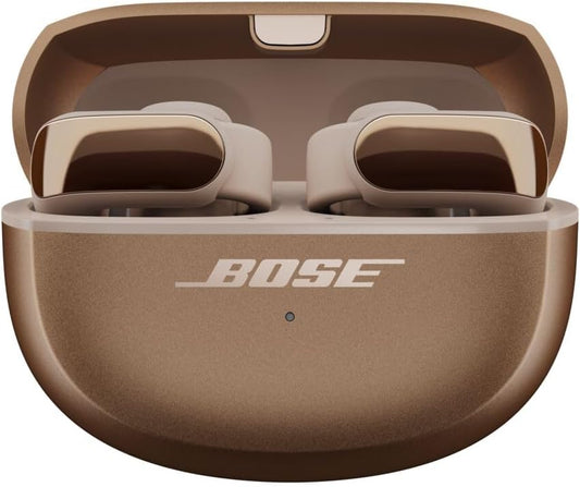 Bose Ultra Open Earbuds - Bluetooth Open Ear Earbuds with OpenAudio for Awareness, Clip-On Design for Comfort, Water Resistant, Up to 48 Hrs of Playtime, Desert Gold - Limited Edition Color  ( 1103538) (MSRP $259.99)