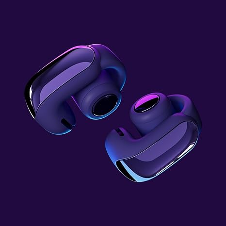 Bose Ultra Open Earbuds - Bluetooth Open Ear Earbuds with OpenAudio for Awareness, Clip-On Design for Comfort, Water Resistant, Up to 48 Hrs of Playtime, Midnight Violet - Limited Edition Color  ( 1103539) (MSRP $259.99)