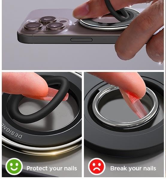Magnetic Phone Ring Holder for MagSafe, Rotating Phone Grip Stand Finger Ring for iPhone17  16 15 14 13 12 Pro/Pro Max/Plus/Mini MagSafe ( 1108006) (MSRP $39.99)