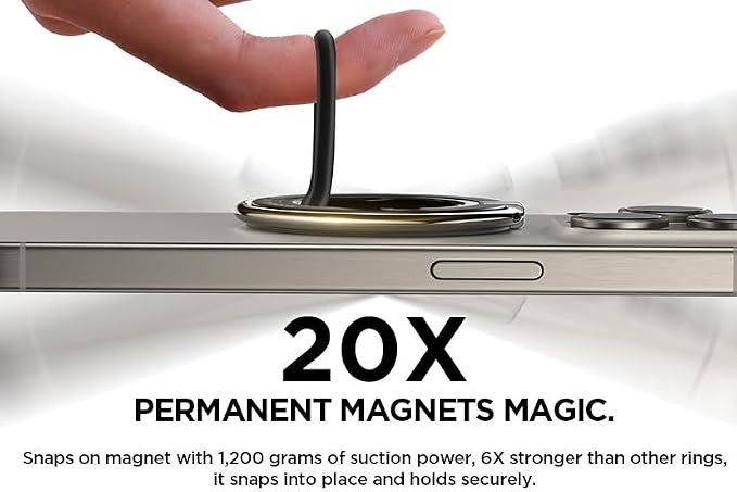 Magnetic Phone Ring Holder for MagSafe, Rotating Phone Grip Stand Finger Ring for iPhone17  16 15 14 13 12 Pro/Pro Max/Plus/Mini MagSafe ( 1108006) (MSRP $39.99)