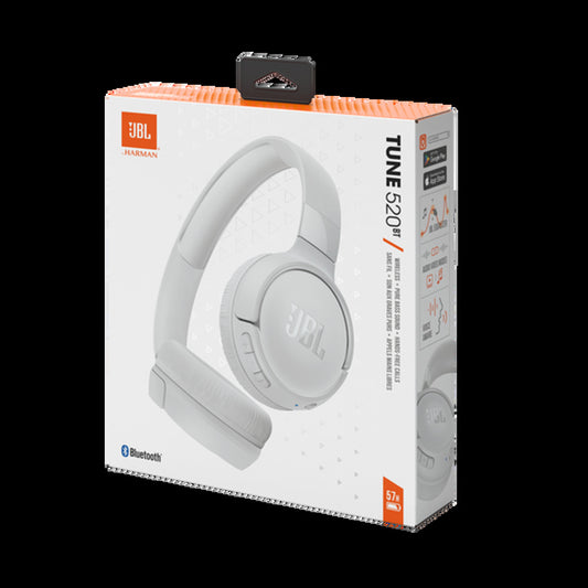 JBL Tune 520BT - Wireless On-Ear Headphones - White (1107054)