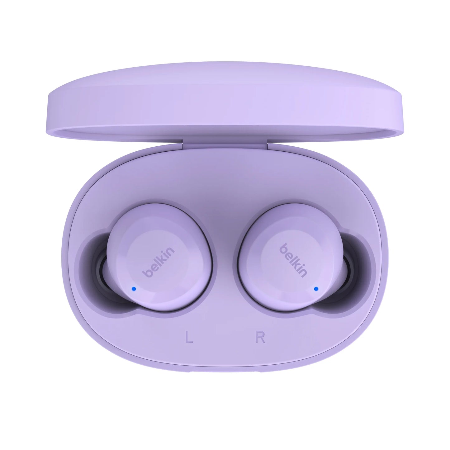 Belkin SOUNDFORM Bolt, True Wireless Earbuds, Wireless Charging, IPX5 Sweat and Water Resistant, USB-C, Up to 28 Hours of Battery Life, iPhone, Galaxy, Pixel and More - Lavendar (1103083) (MSRP 49.99)