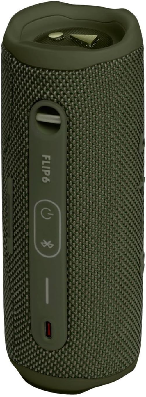 JBL Flip 6 - Portable Bluetooth Speaker, powerful sound and deep bass, IPX7 waterproof, 12 hours of playtime, JBL PartyBoost for multiple speaker pairing - GREEN   (1105979)