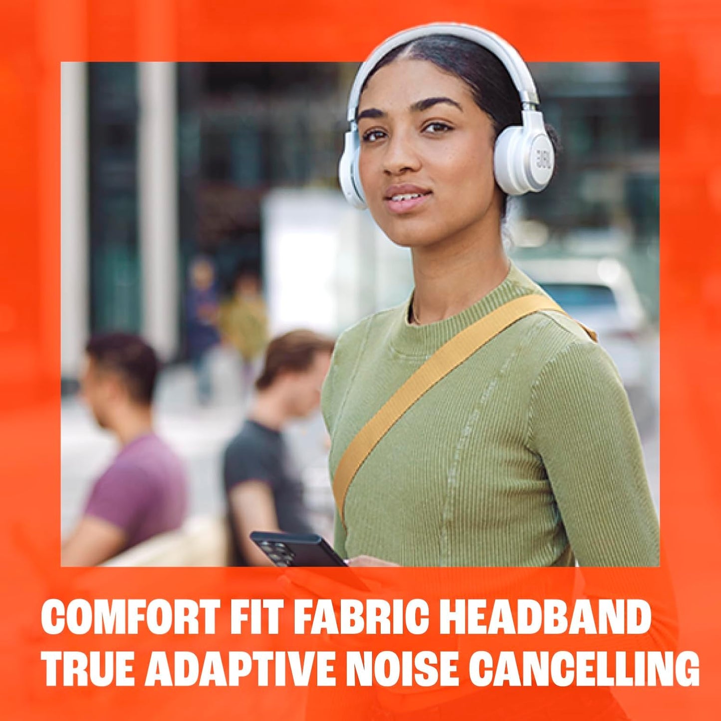 JBL Live 670NC - Wireless On-Ear Headphones with True Adaptive Noise Cancelling - White (1103160) (MSRP $149.99)