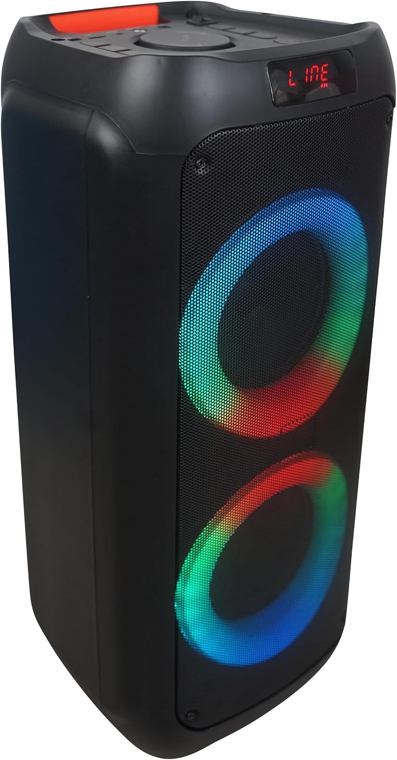 VIDVIE Generic Portable Bluetooth Speaker with Subwoofer, Rich Bass, Wireless Speaker for Outdoor, Camping, Indoor (Black) ( 1108041) (MSRP $139.99)