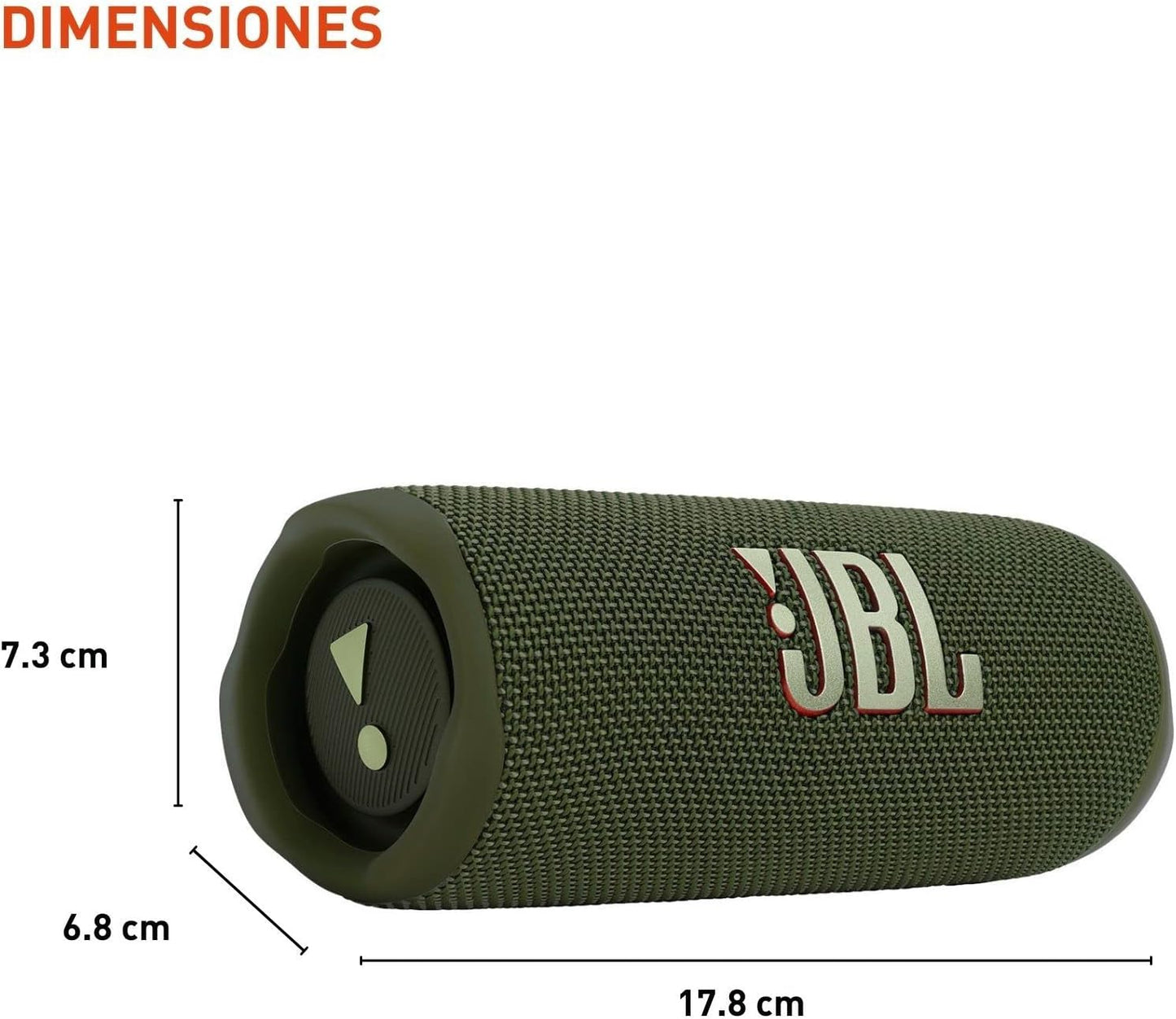JBL Flip 6 - Portable Bluetooth Speaker, powerful sound and deep bass, IPX7 waterproof, 12 hours of playtime, JBL PartyBoost for multiple speaker pairing - GREEN   (1105979)