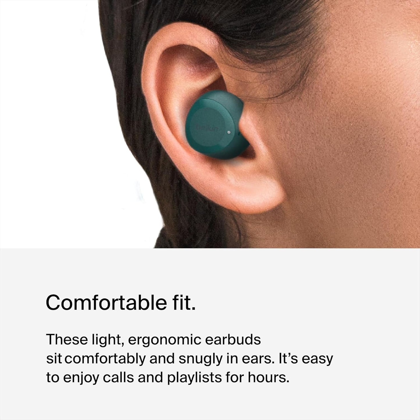 Belkin SoundForm Bolt True Wireless Earbuds, Wireless Charging, IPX4 Sweat and Water-Resistant, USB-C, Up to 28 Hours of Battery Life for Apple iPhone, Samsung Galaxy, Google Pixel, and More - Teal (1103084) (MSRP 49.99)