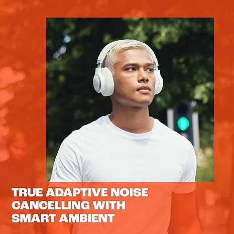 JBL Live 770NC - Wireless Over-Ear Headphones with True Adaptive Noise Cancelling with Smart Ambient, Up to 65 Hours of Battery Life, Comfort-fit Fabric Headband & Carrying Pouch (Black) ( 1107866) (MSRP $199.99)