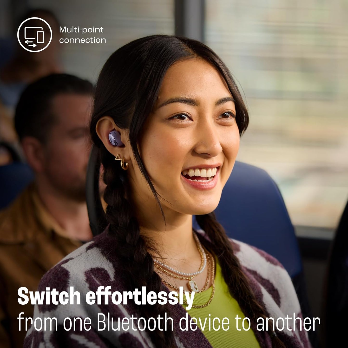 JBL Live Buds 3 - True Wireless Noise-Cancelling Bud-Type Earbuds, 40Hrs Total Playback, Wireless Charging, 6 Mics for Perfect Calls, Multi-Point Connection, IP55 Waterproof and dustproof (Silver) (1103155) (MSRP $249.99)