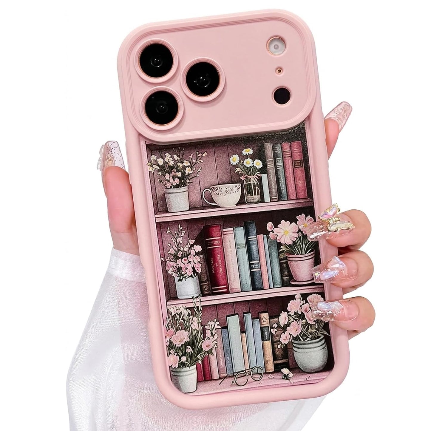 Bookcase 2D Cell Phone Case, Fantasy Bookish Bookshelf iPhone 17 Pro Max Case, Trendy Gift ( 1107977) (MSRP $39.99)