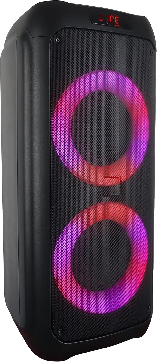 VIDVIE Generic Portable Bluetooth Speaker with Subwoofer, Rich Bass, Wireless Speaker for Outdoor, Camping, Indoor (Black) ( 1108041) (MSRP $139.99)