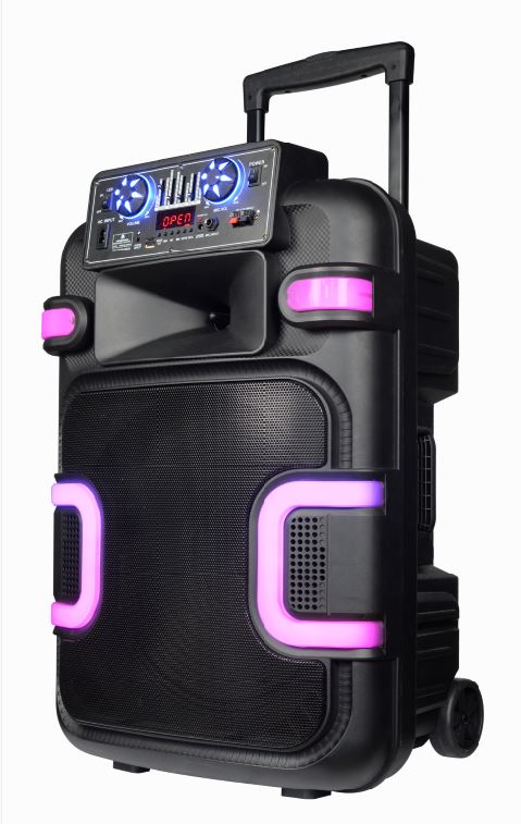 MaxPower 15"DJ WOOFER SPEAKER WITH STAND RECHARGEABLE BATTERY /USD/SD/BLUETOOTH (1102785)