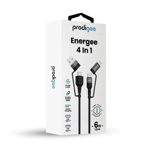 prodigee Energee 4-in-1 Cable Multi-Function cable offers 4 charging combination solutions (1106563)