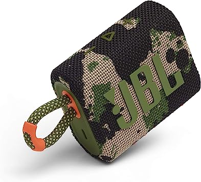 JBL Go 3: Portable Speaker with Bluetooth, Built-in Battery, Waterproof and Dustproof Feature - Camouflage (1105553)