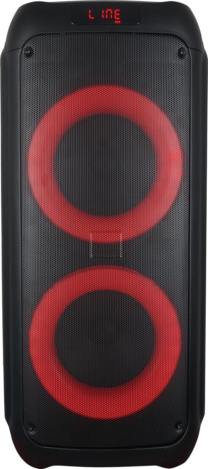 VIDVIE Generic Portable Bluetooth Speaker with Subwoofer, Rich Bass, Wireless Speaker for Outdoor, Camping, Indoor (Black) ( 1108041) (MSRP $139.99)