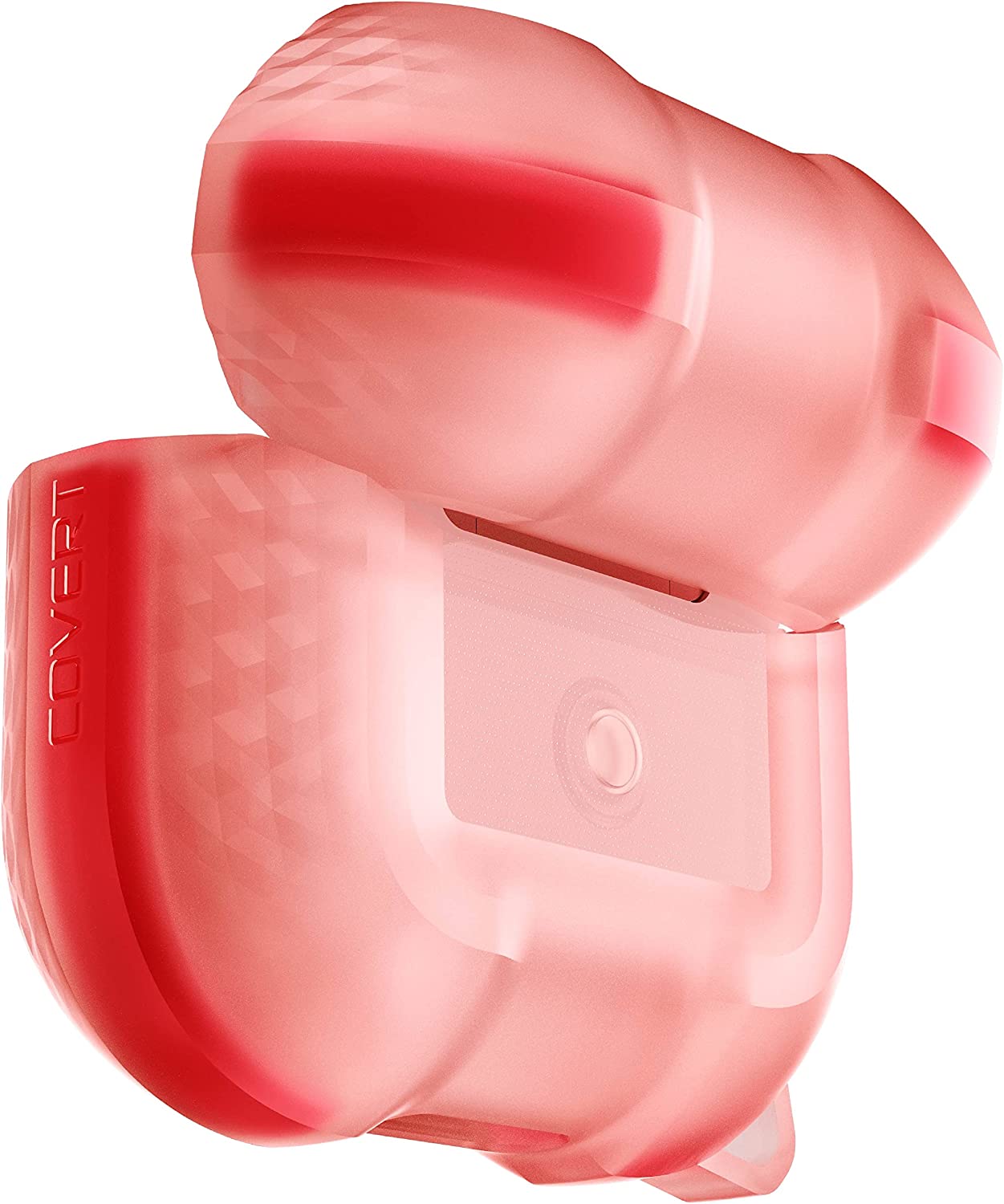 Ghostek COVERT AirPods 3 Case Clear Protective Silicone Cover with Keychain Premium Slim Design with Heavy Duty Protection Wireless Charging Compatible Designed for 2021 Apple AirPod (3rd Gen) - (Pink) (1103938)