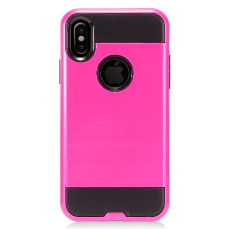 iPhone X/Xs Brushed Hybrid Cover Case - Pink (3037)
