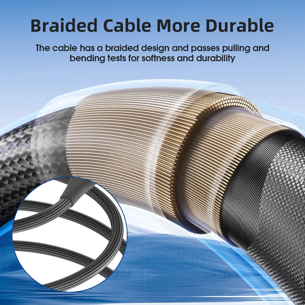 ESEEKGO G-62AL 6.6FT USB-A to 8 PIN Data Cable Black   ( 1103750) (MSRP $29.99)