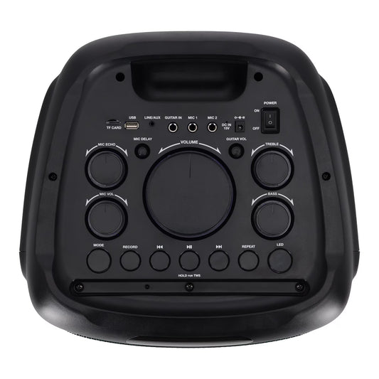 VIDVIE 1002 BASS PARTY 10 Dual 10 inch Portable Battery LED Party Bluetooth Speaker (Black) ( 1108035) (MSRP $439.99) (Only For Pick NO Shipping )