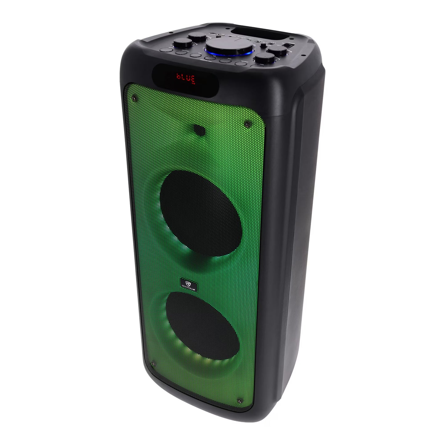VIDVIE 1002 BASS PARTY 10 Dual 10 inch Portable Battery LED Party Bluetooth Speaker (Black) ( 1108035) (MSRP $439.99) (Only For Pick NO Shipping )