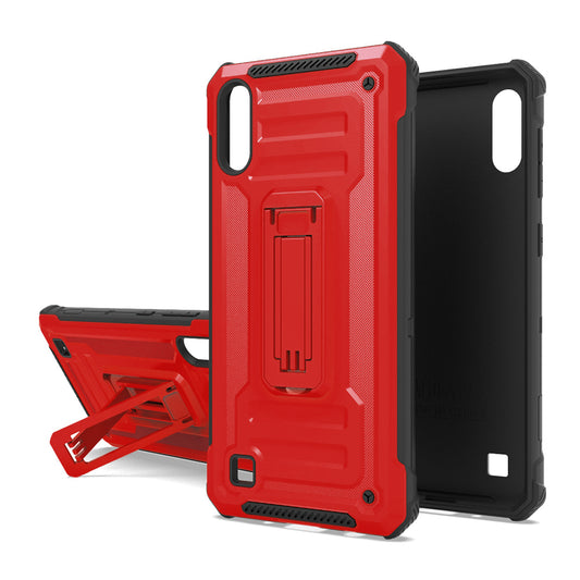 SAMSUNG A10E KICKSTAND CASE - RED (4136)