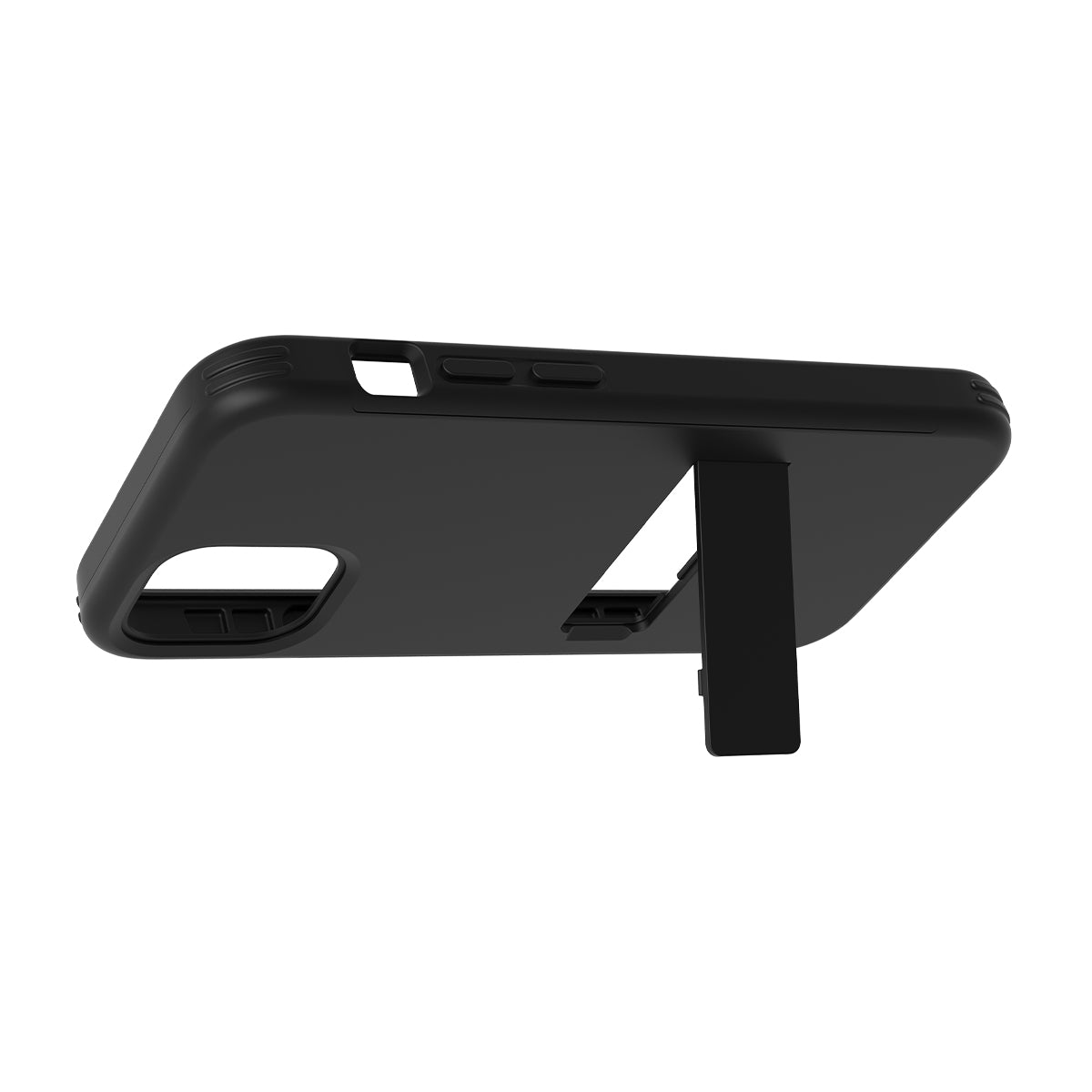 Apple iPhone 12 Pro Max Quikcell ADVOCATE Dual-Layer Kickstand Case - Ebony Black (1102574)