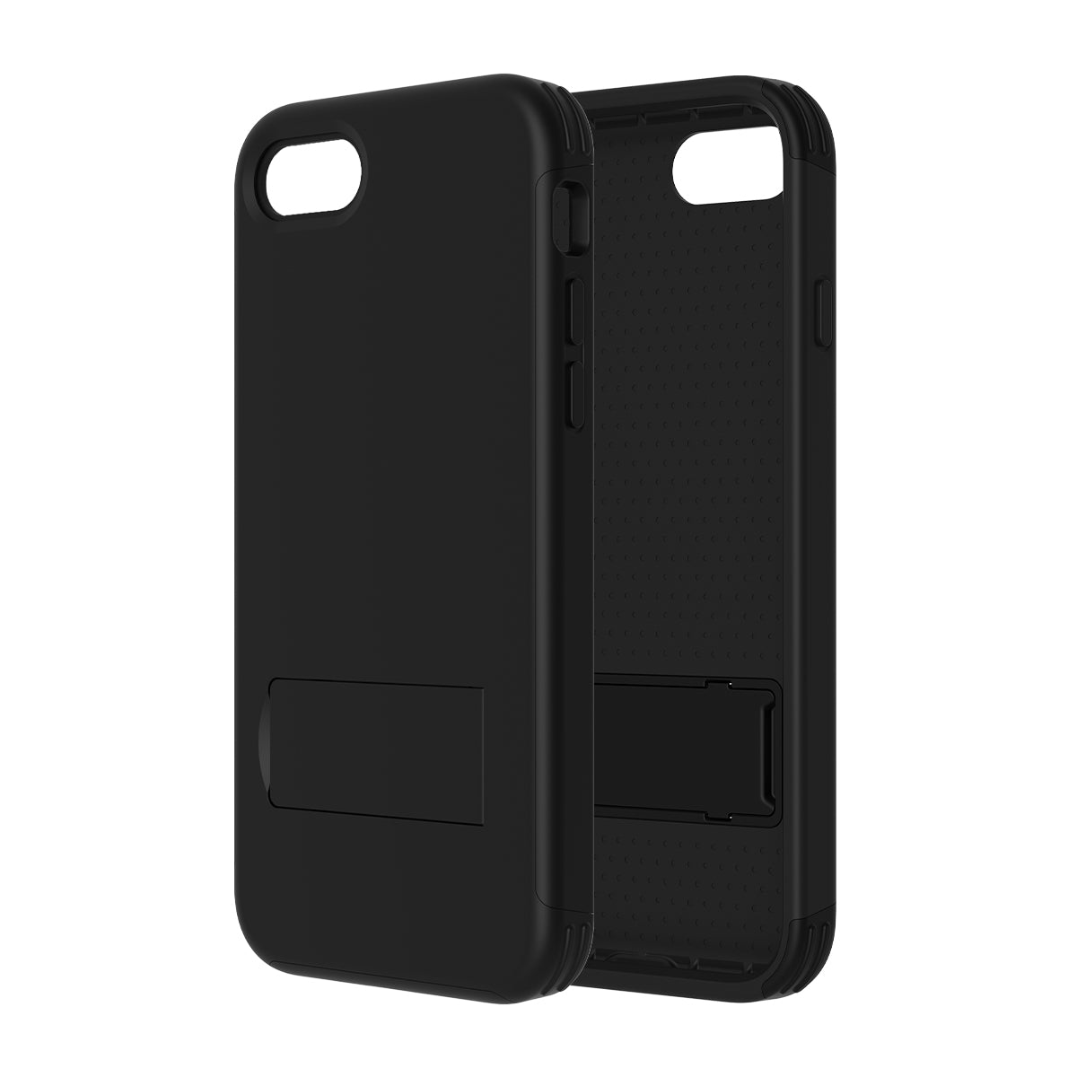 Apple iPhone SE 2020-22 QUICKCELL ADVOCATE Dual-layer Kickstand Case - MATTE BLACK (1105243)