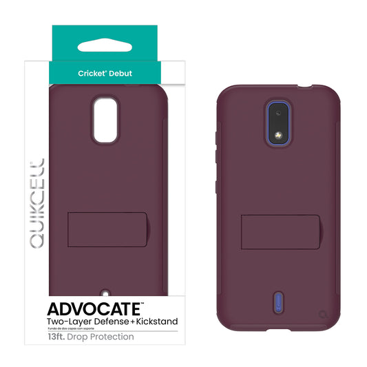 Cricket Debut Quikcell ADVOCATE Dual-Layer Kickstand Case - Very Berry (1103101)