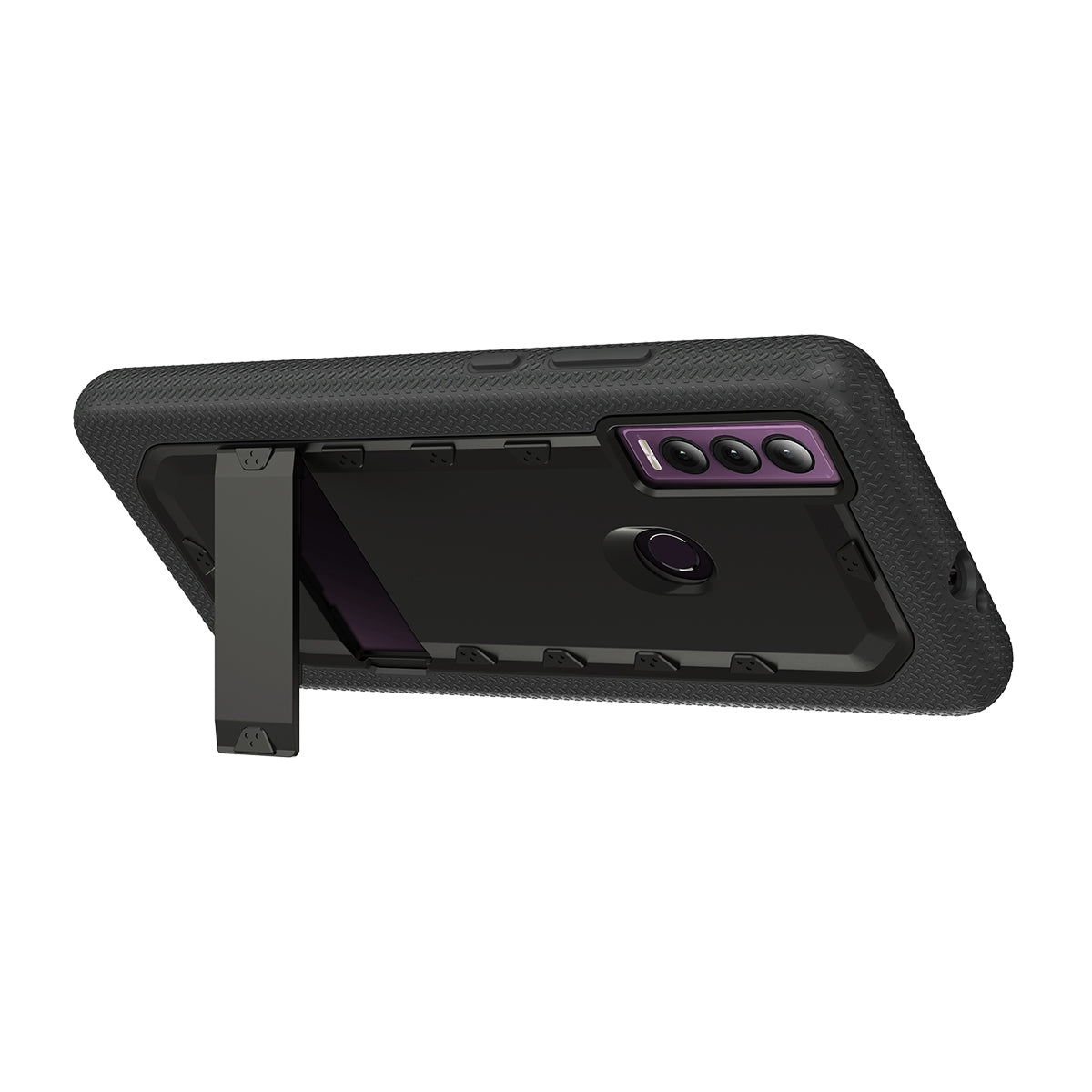 Cricket Ovation 3 QUIKCELL GRAND ADVOCATE Dual-layer Kickstand Case - ARMOR BLACK (1105310)