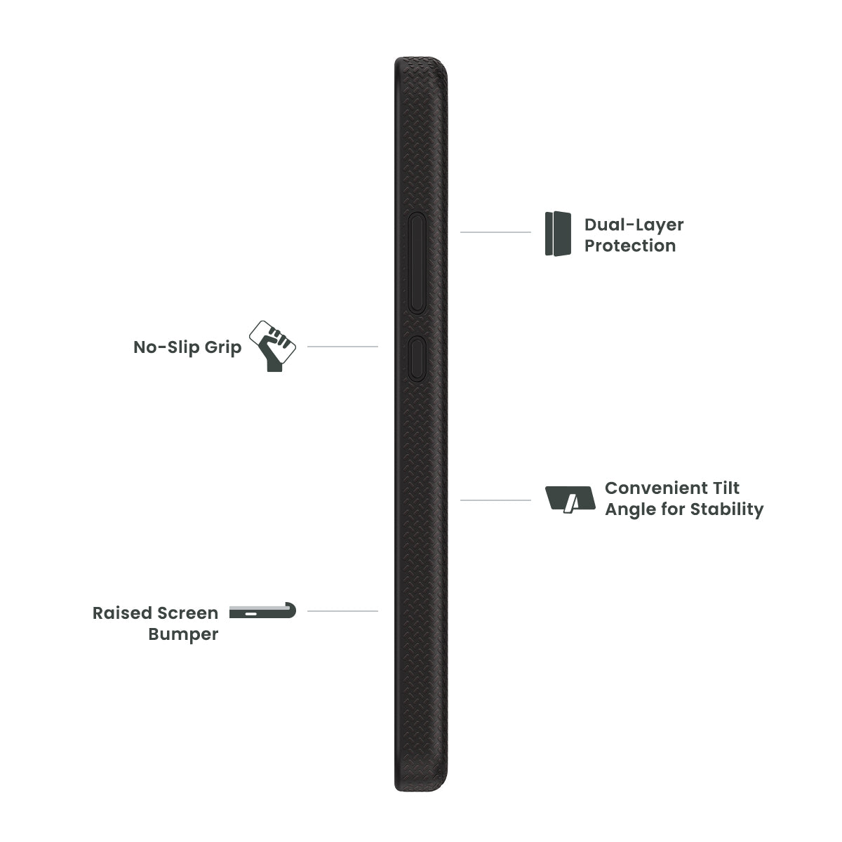 Cricket Icon 4 ICON QUIKCELL GRAND ADVOCATE Dual-Layer Kickstand Case - ARMY GREEN (1105062)