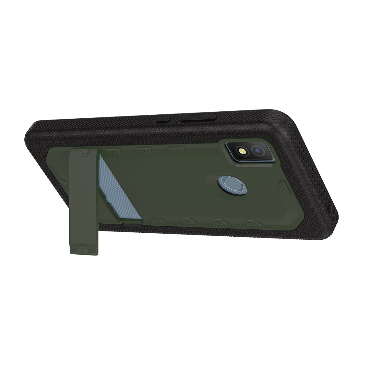Cricket Icon 4 ICON QUIKCELL GRAND ADVOCATE Dual-Layer Kickstand Case - ARMY GREEN (1105062)
