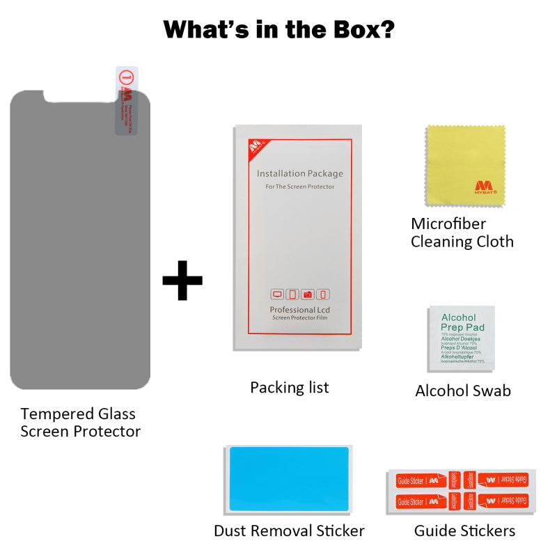 Apple iPhone 11 (6.1) / XR MyBat Privacy Tempered Glass Screen Protector (2.5D) - Transparent Smoke (1101216)
