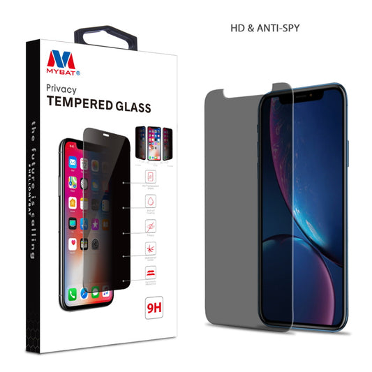 Apple iPhone 11 (6.1) / XR MyBat Privacy Tempered Glass Screen Protector (2.5D) - Transparent Smoke (1101216)